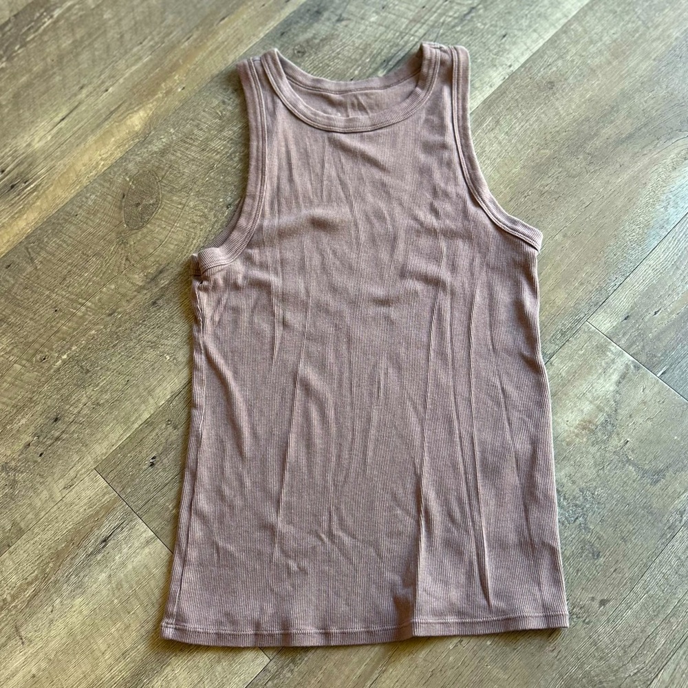 🤎A New Day Ribbed - Beige- Tank Top | Size L